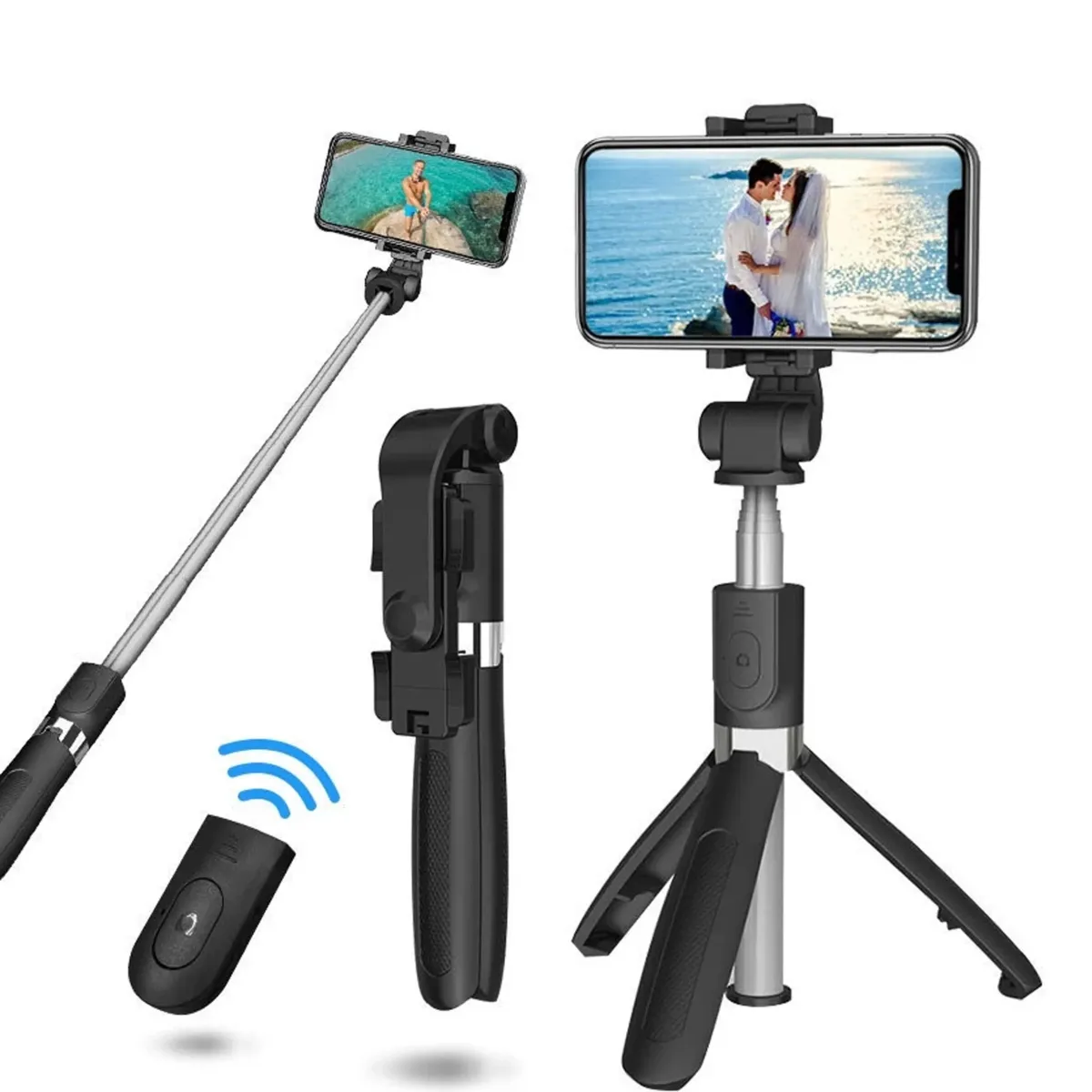 Wireless Selfie Stick Tripod with Bluetooth Remote Control - P040063