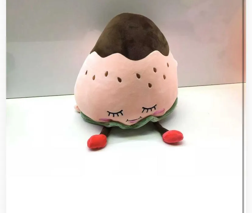 Chocolade aardbei knuffel kussen