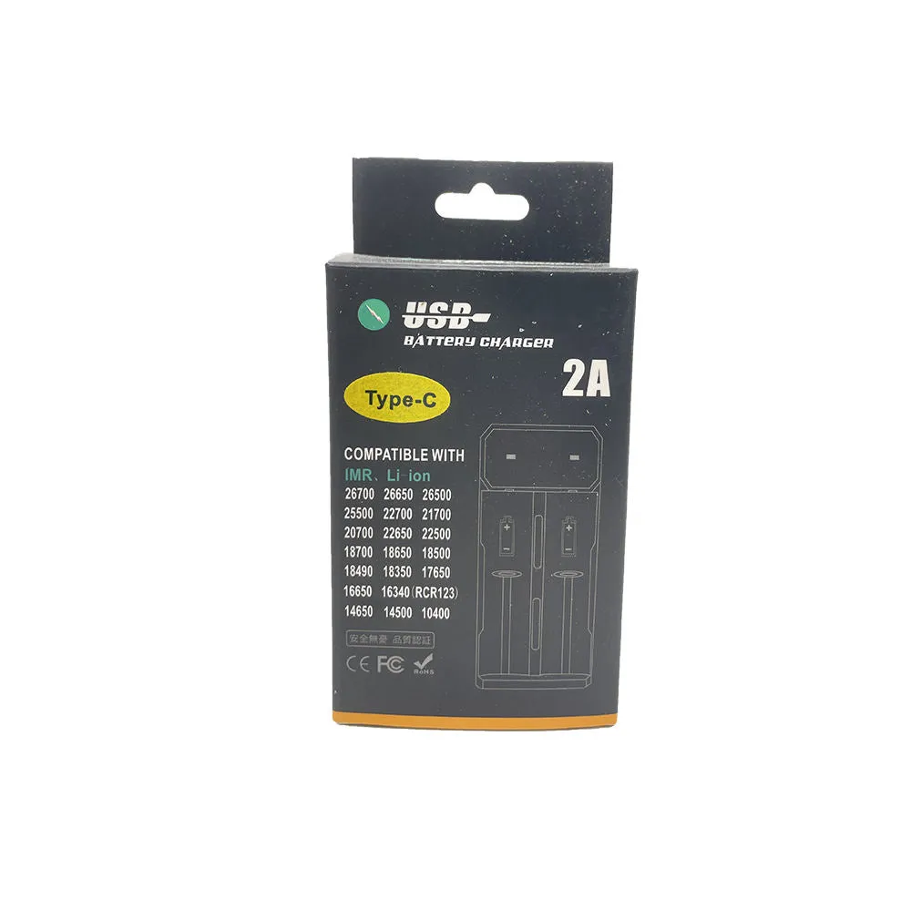 TC2 ładowarka 18650 USB-C 2-slotowa Li-ion KDM1080