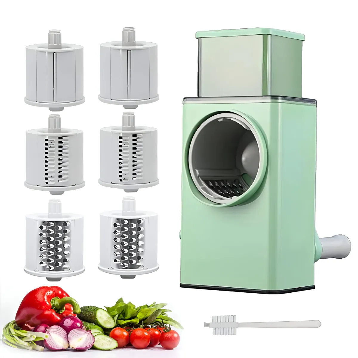 MANUAL VEGETABLE SLICER + 6 BLADES - UAA1115