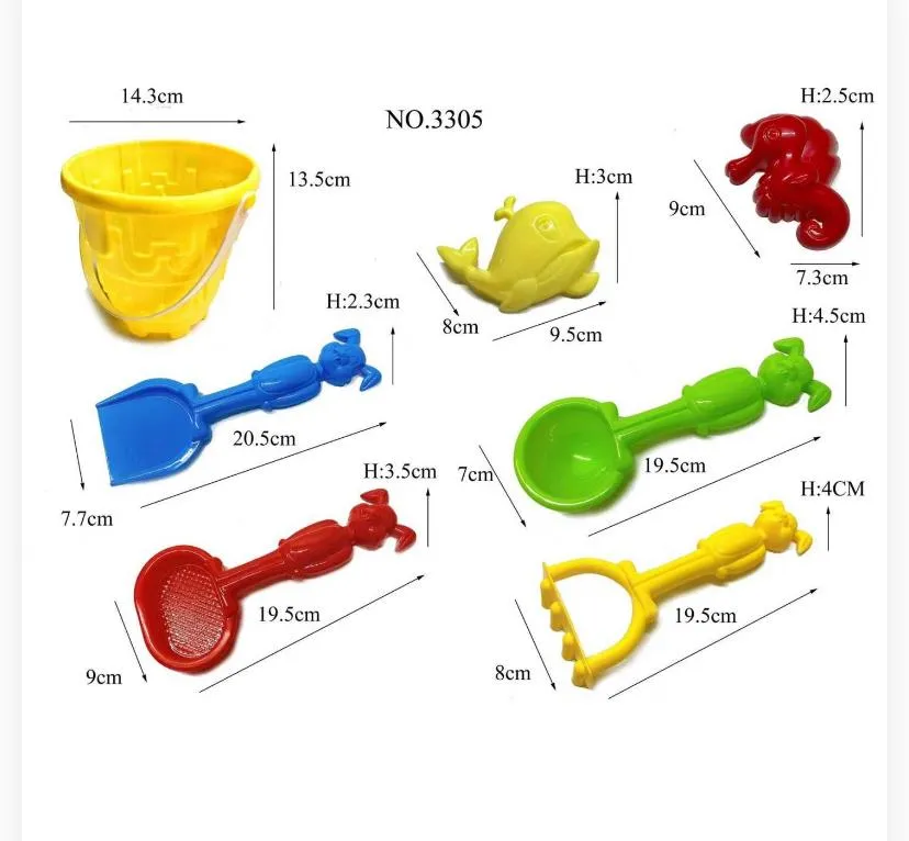 Castle-Tower Square Beach Bucket