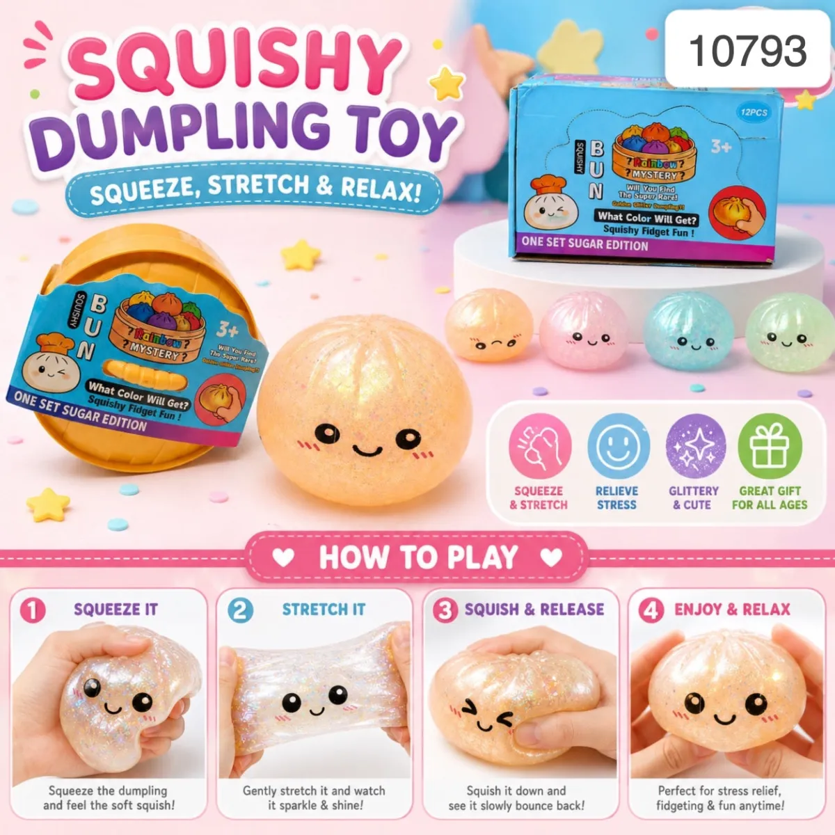 Dumpling Mold Glitter KDM0125