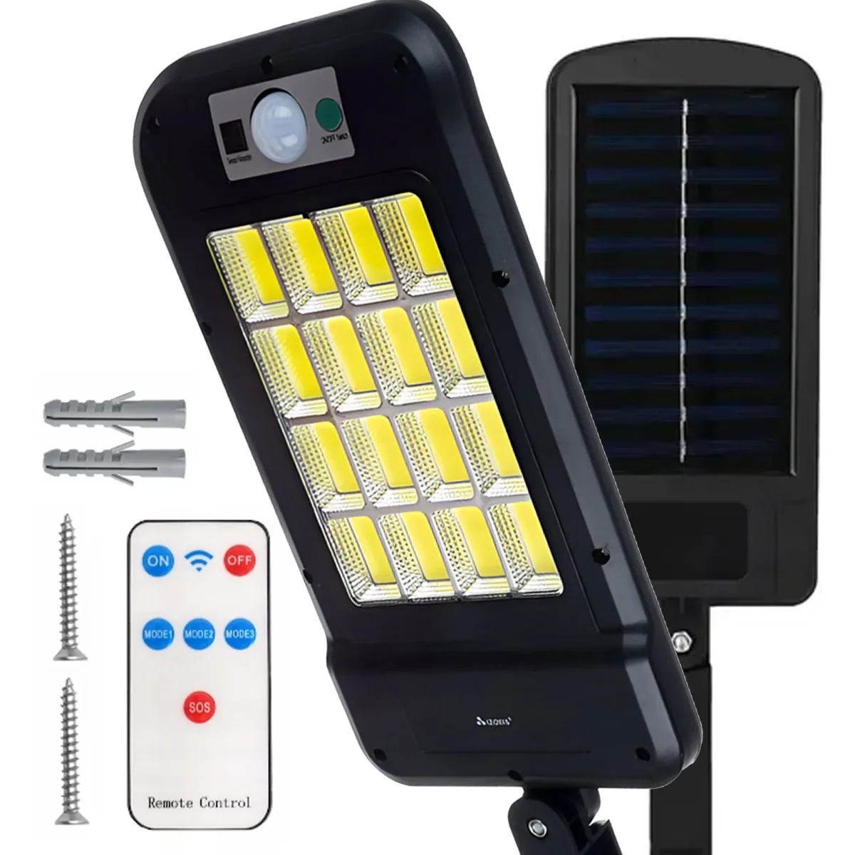 Уличный светильник на солнечной батарее с пультом, 240 COB LED — SL1207