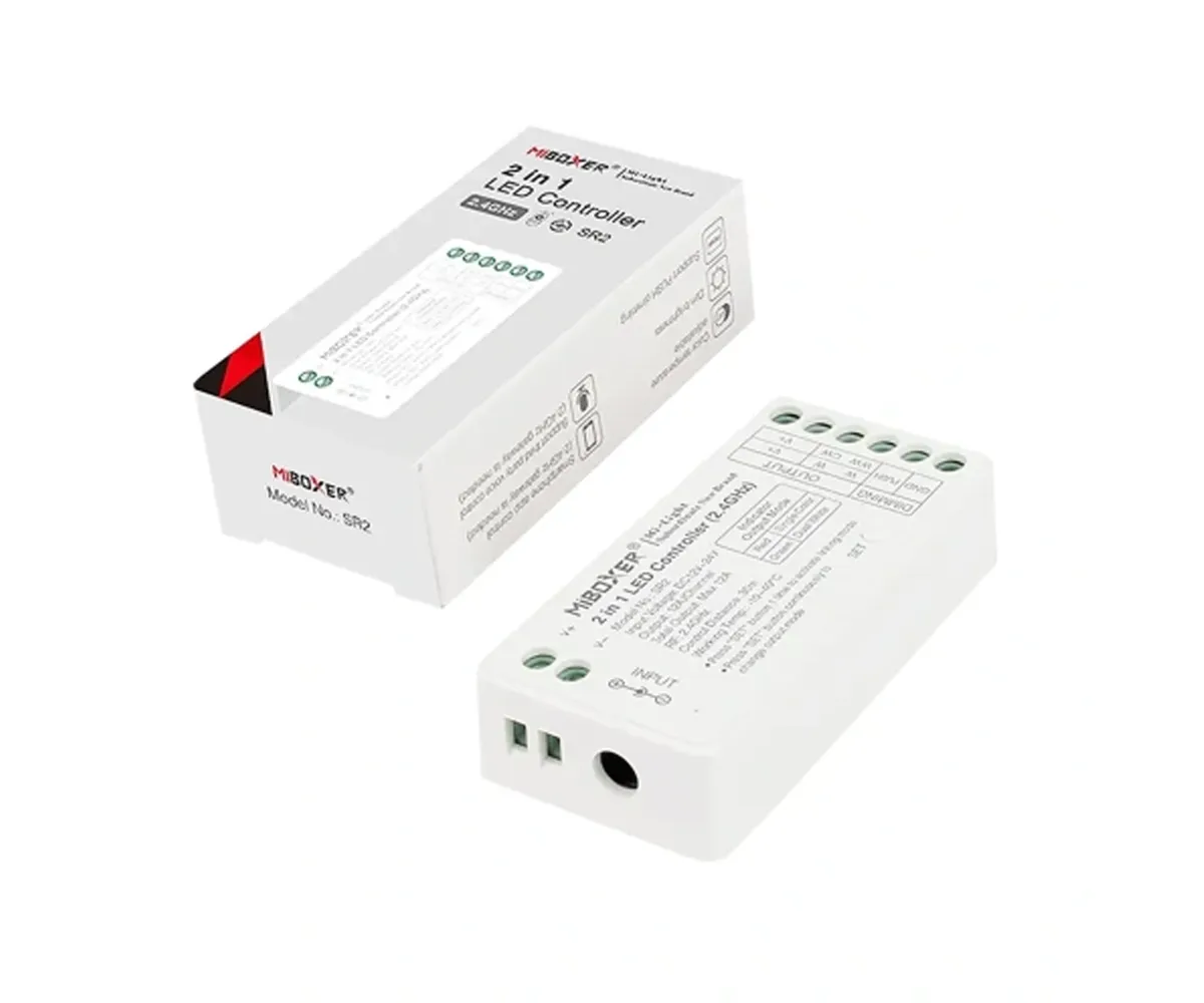 LED Strip Controller FUT037S+ 2-in-1, DC12-24V, 12A, 2.4GHz, 30m