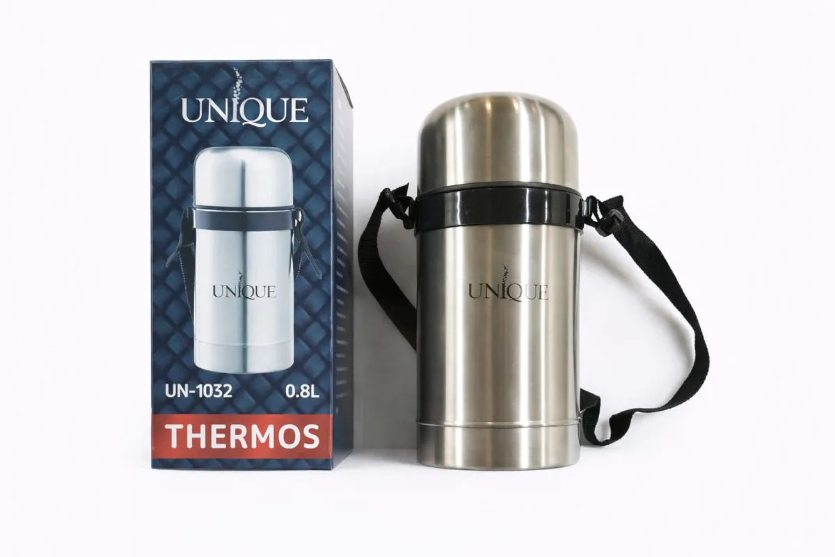 Unikāls Nerūsējošā Tērauda Termoss 800ml Vakuums Izolēts Karstiem un Aukstiem Dzērieniem KDM0919