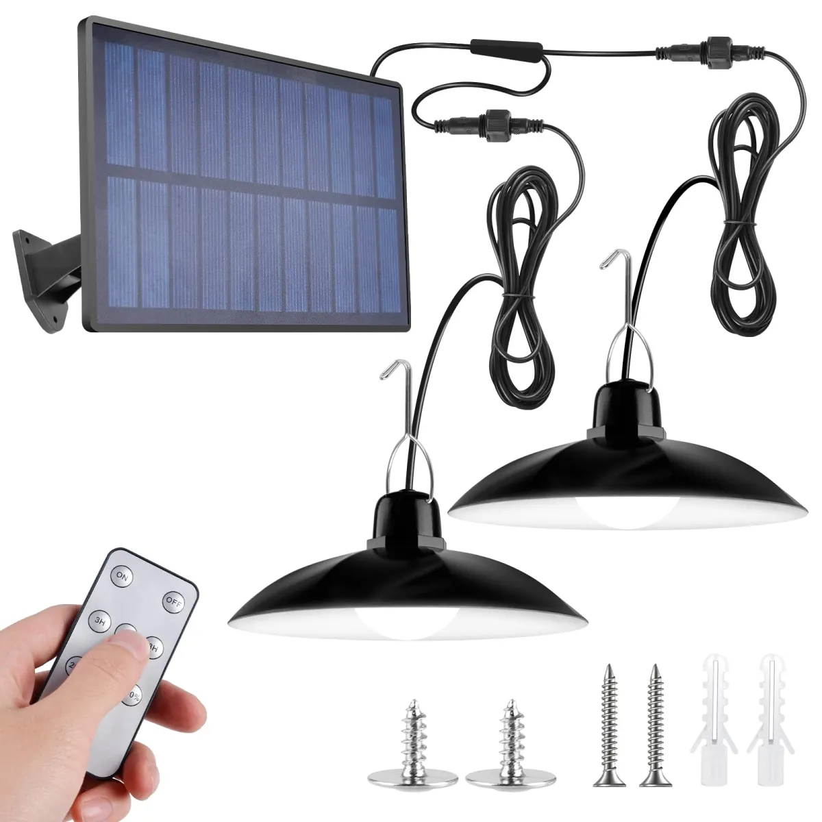LED-zonnelampen set 2 stuks met afstandsbediening - SC-5241