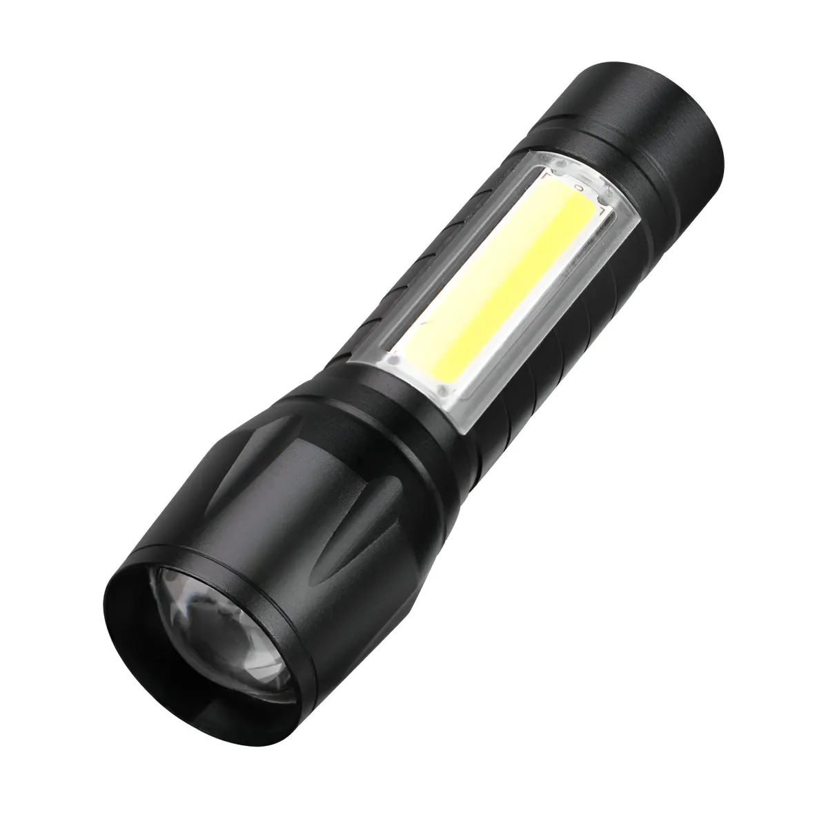 TACTICAL LIGHT ZOOM POWERFUL 9.3 CM LED+COB BLACK - FL1128