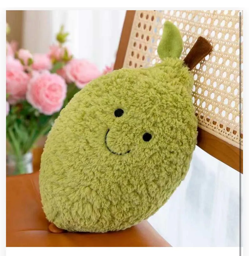 Smiley Pear Fruit Plush Cushion / Toy