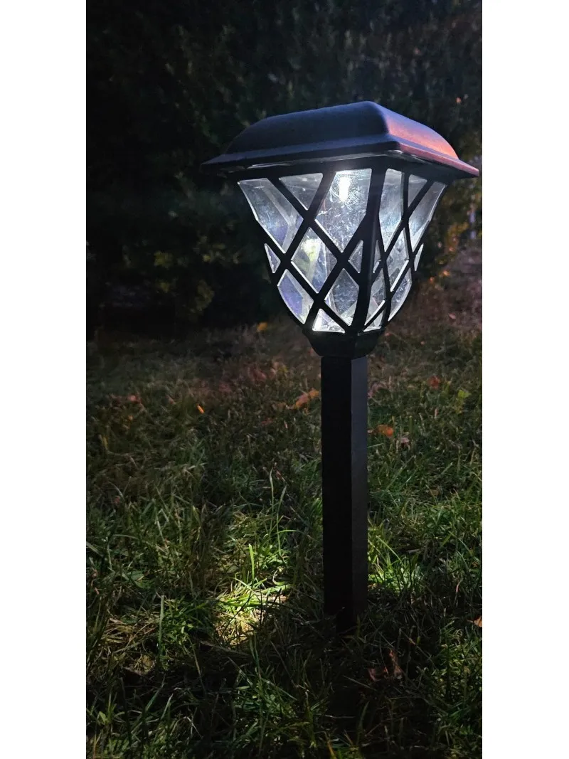 Solar Garden Spike Light, Retro Square - KYS0064