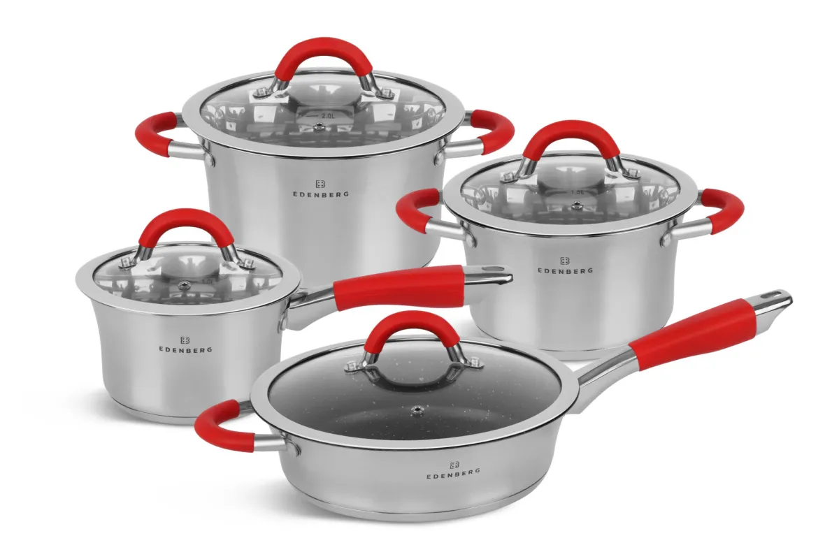 EDENBERG Cookware set 8pcs with frying pan EB-2408
