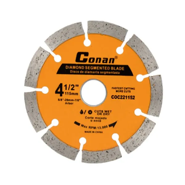 Conan 115mm Diamond Segmented Blade for Wet/Dry Cutting KDM0885