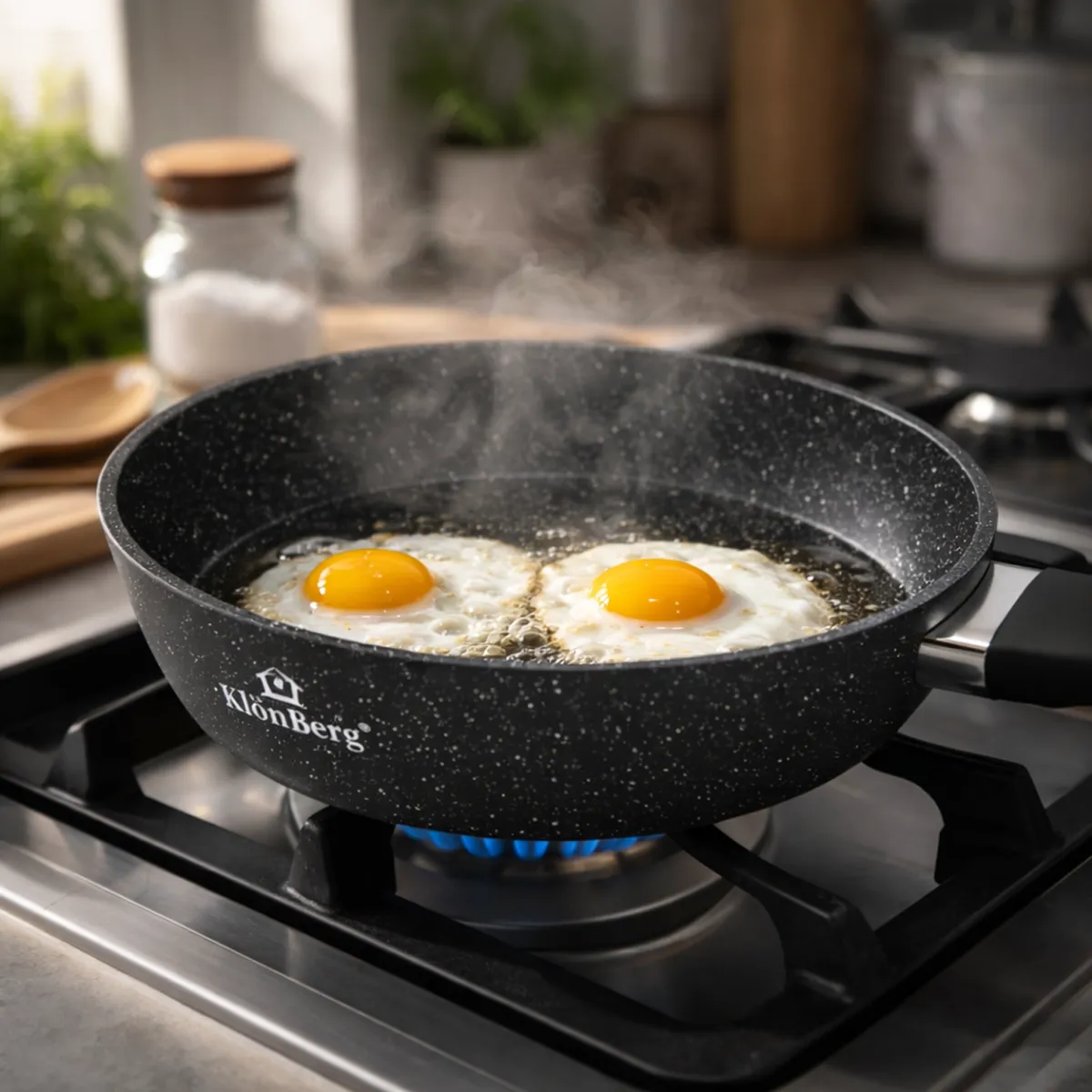 Non-Stick Frying Pan 26 cm Marble Coating KB-8606