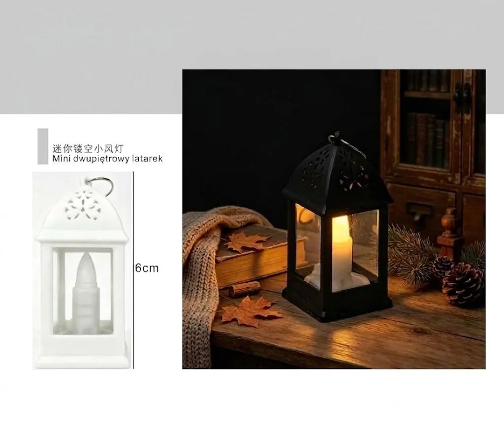 Miniature Hexagonal LED Decorative Lantern (6 cm) – Item 791003