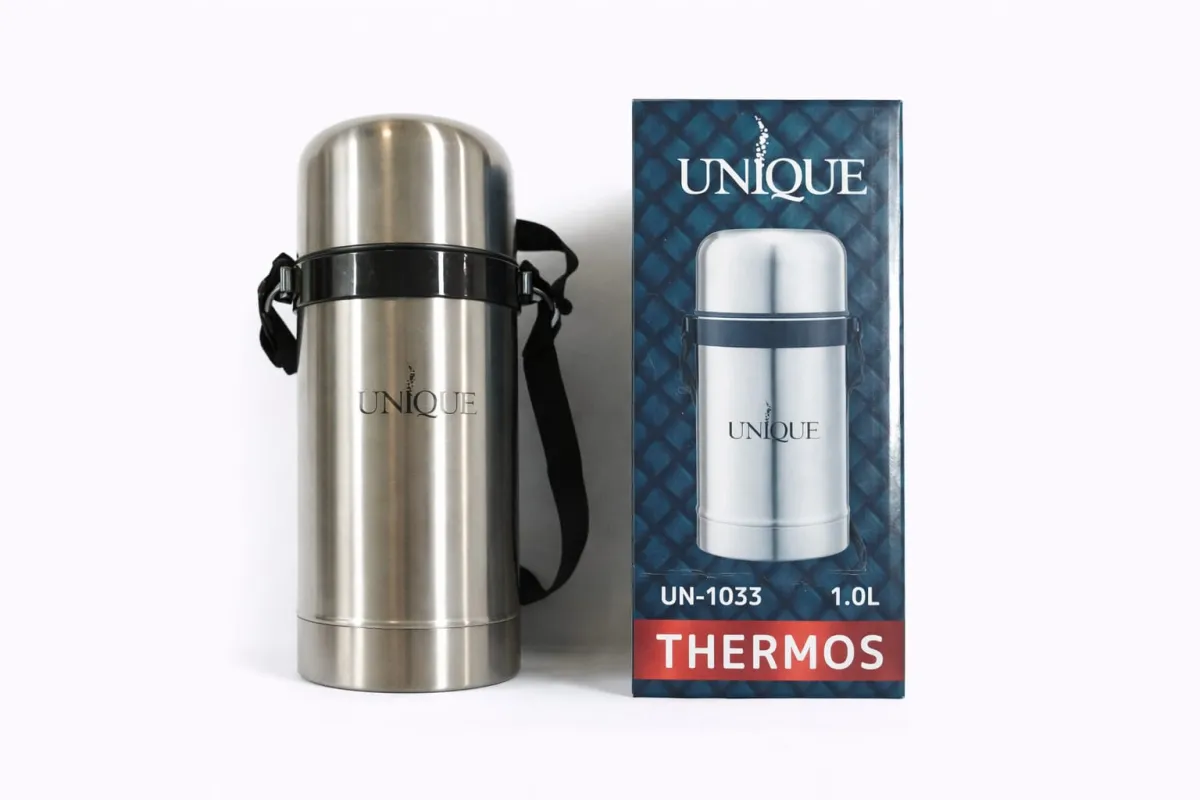 Unique 1000ml Stainless Steel Thermos with Carrying Case – Perfect for Travel and Work KDM0918