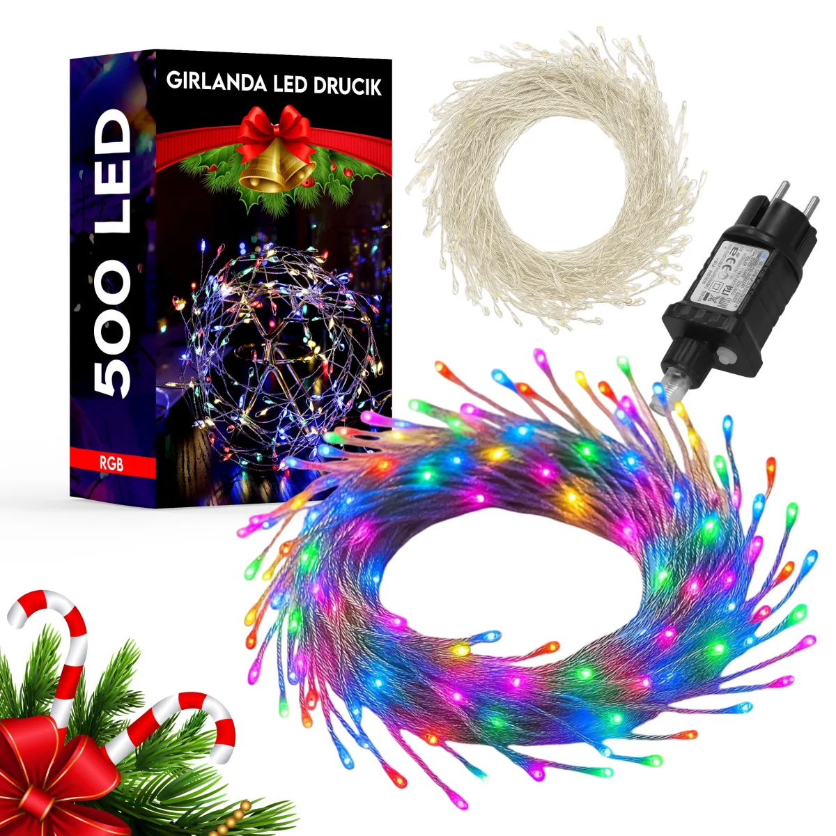 Christmas Garland String Lights - 500 LED - 20M - Multicolor ( RGB ) - 8 Mode - L090959