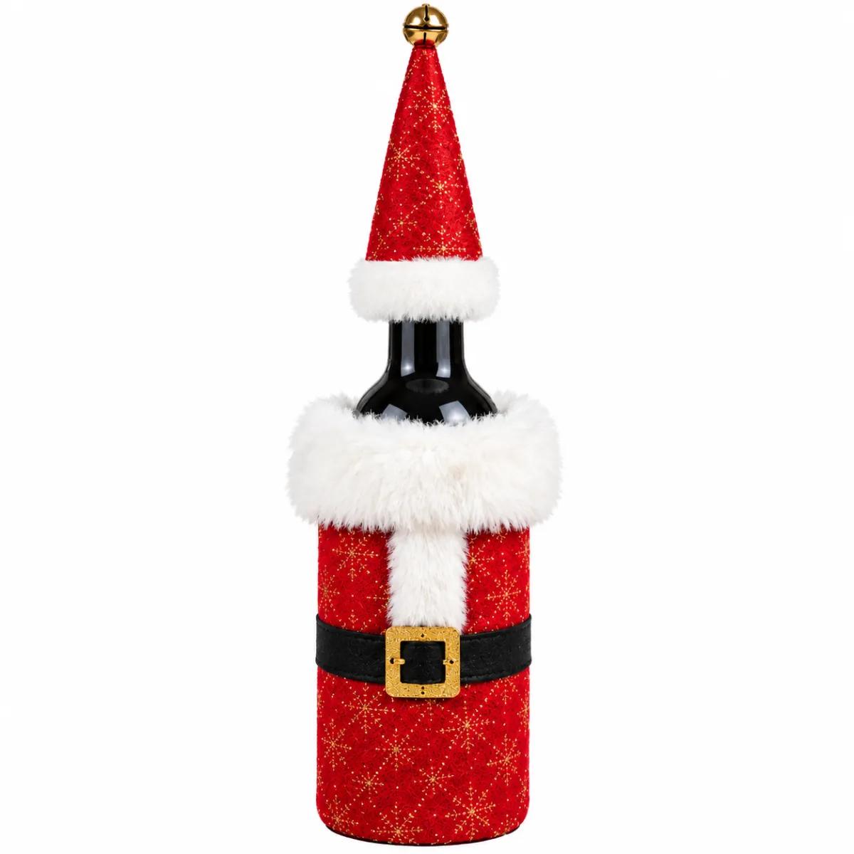 Christmas Bottle Cover Santa Claus Suit with Hat 37 cm - PX- 790643