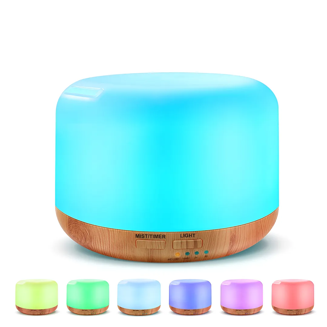 AIR HUMIDIFIER NIGHT LAMP AROMATHERAPY RGB +REMOTE CONTROL- HD1111