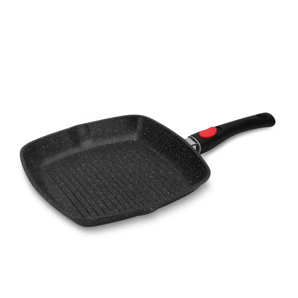 Edenberg Ceramic-Marble Coat Non-Stick Aluminium Grill Pan with Lid 28cm EB-8130