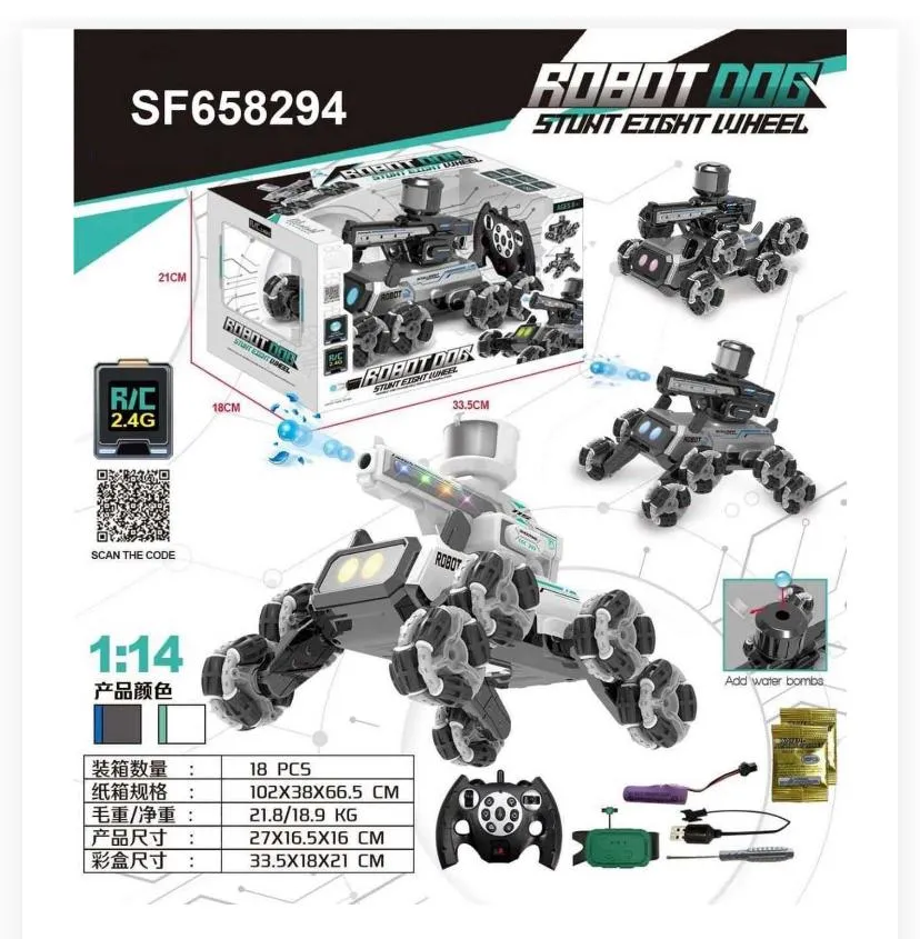 RC robot hond stunt voertuig SF658294