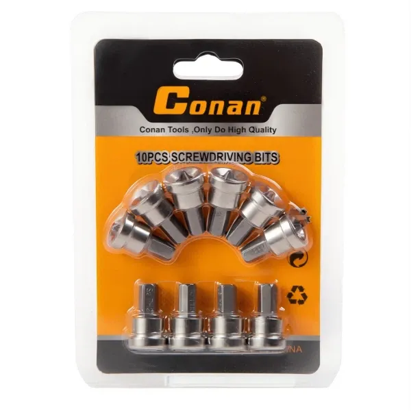 Conan 10-Piece Magnetic Screwdriver Bit Set KDM0993