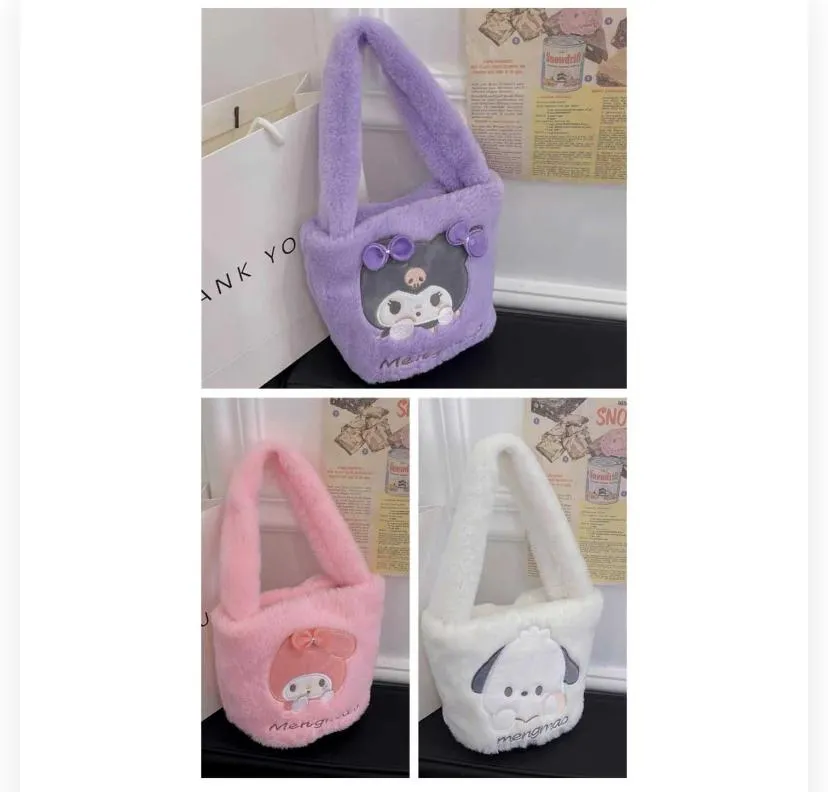 Plush Character Tote / Shoulder Bags