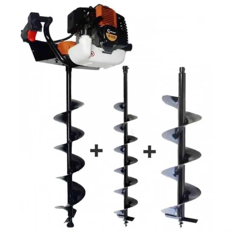 Gas Powered Earth Auger with 3 Drill Bits - Ideal for Garden KDM0820