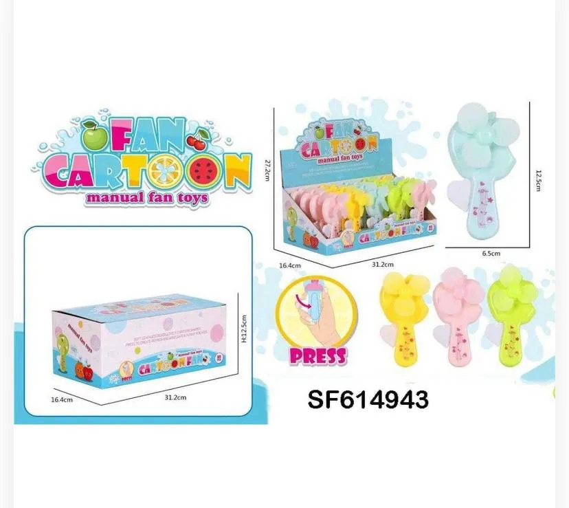 Fan cartoon manual fan toy /