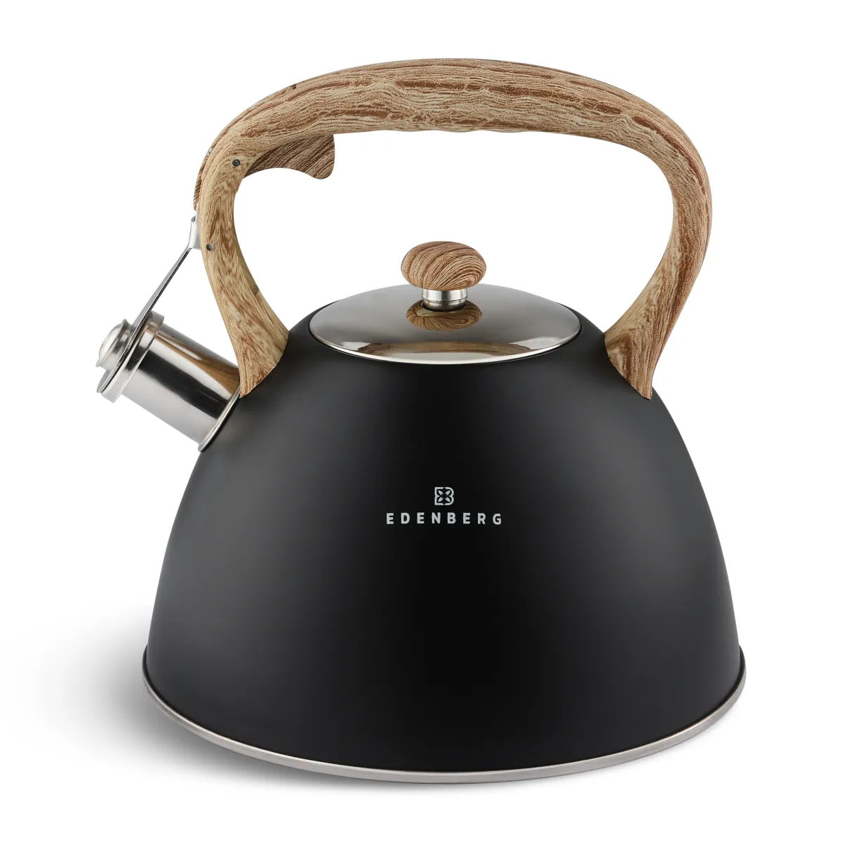 Edenberg Stainless steel whistling kettle 3 L - Blue Black and White EB-1995
