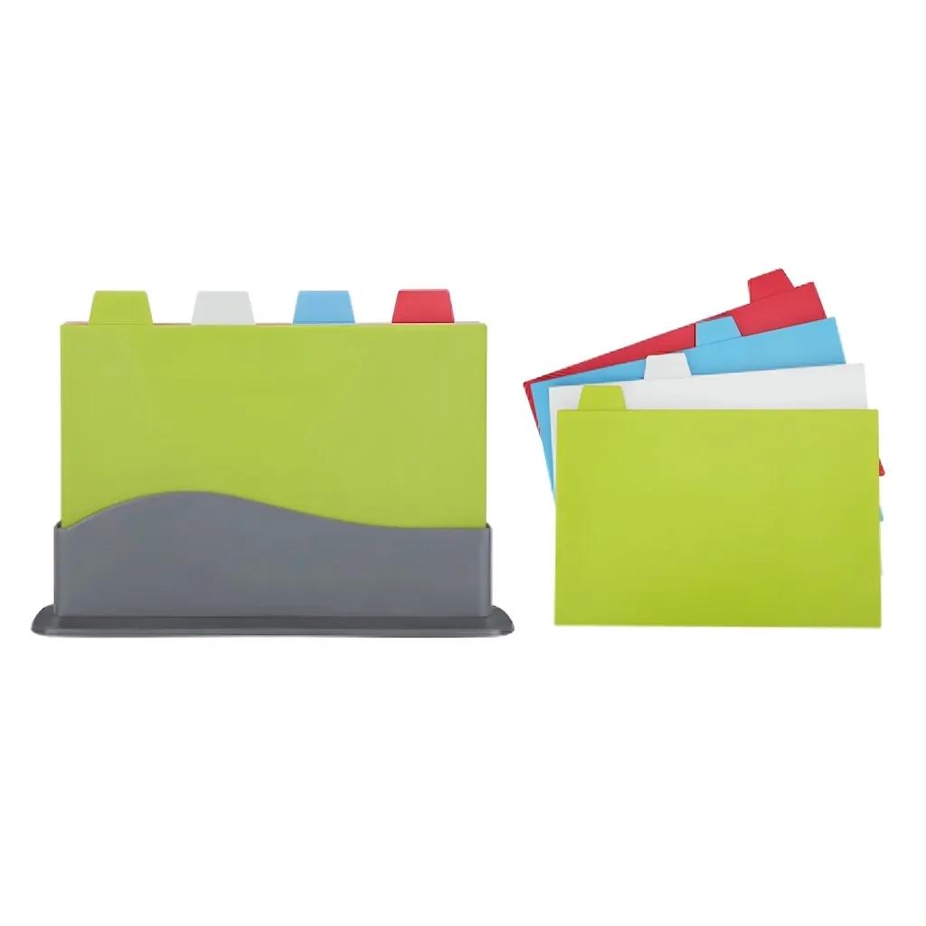 5 Piece Cutting Board Set with Holder - 34cm x 20cm x 0.6cm KB-11988E