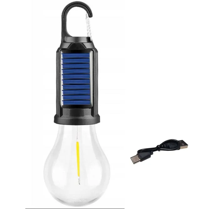 Solar Rechargeable Hanging LED Camping Light USB-C - SC-9144