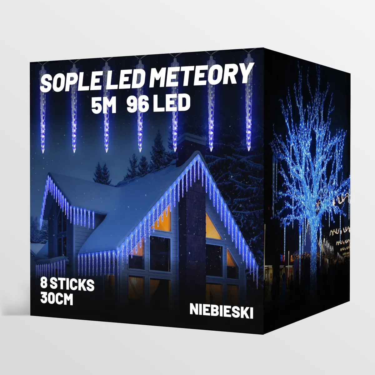 ICICLES LED METEOR LIGHTS 30CM LED BLUE - CP1187