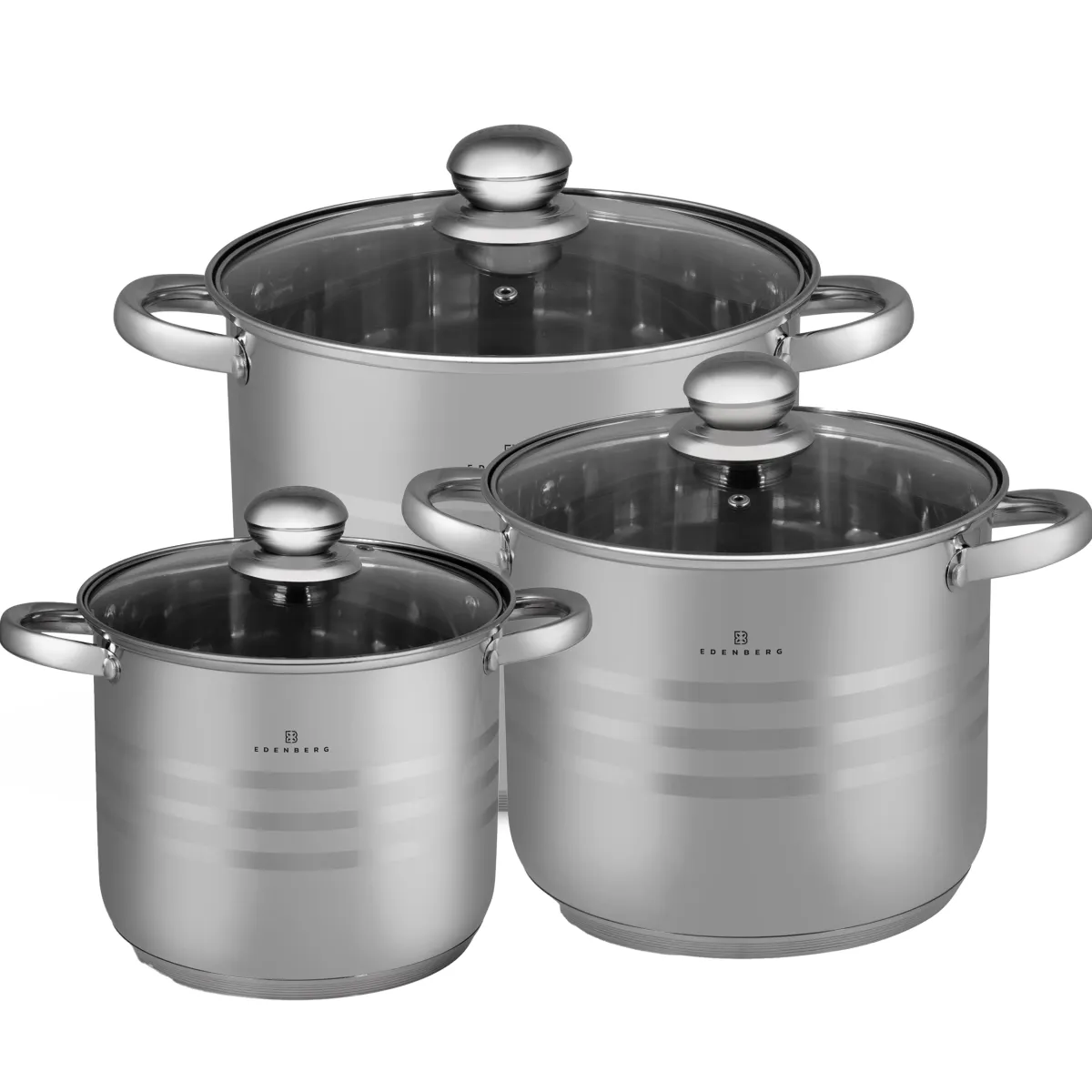 Edenberg stainless steel Cookware set 6pcs EB-530