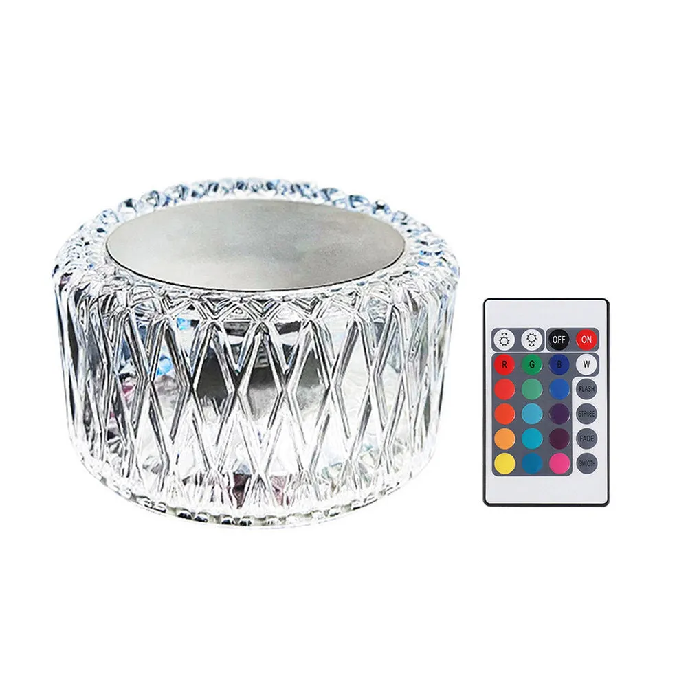 Colorful Crystal LED Lamp With Touch Strip - Creative Night Light, Adjustable Brightness, Ambient Lighting KDM0224