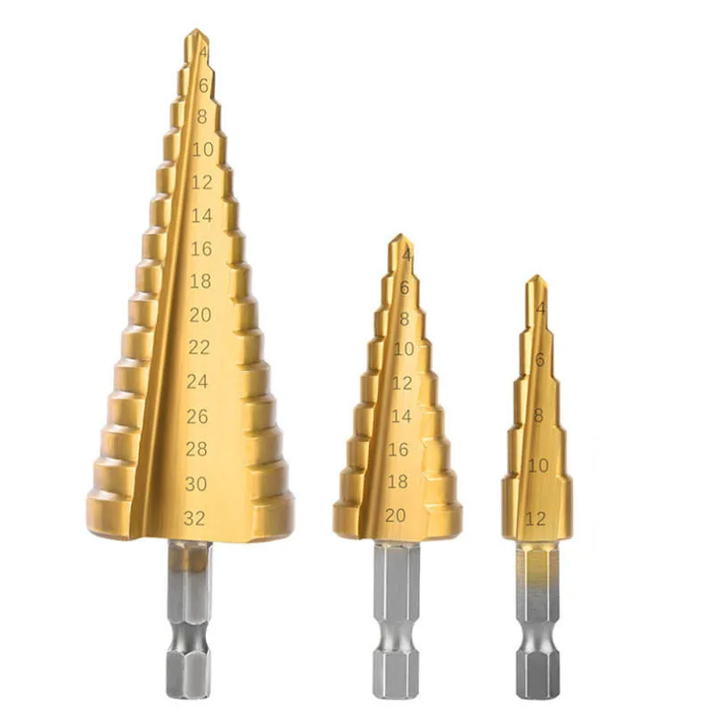 HSS Step Drill Bit Multi-Size for Metal Wood Plastic - SC-3175