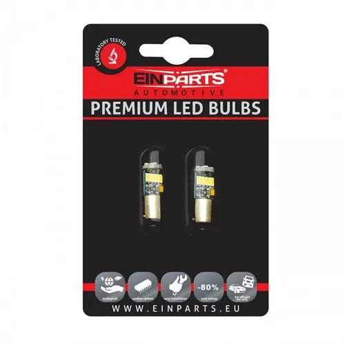 LED Bulb BA9S 6000K 9-16V SMD 4014