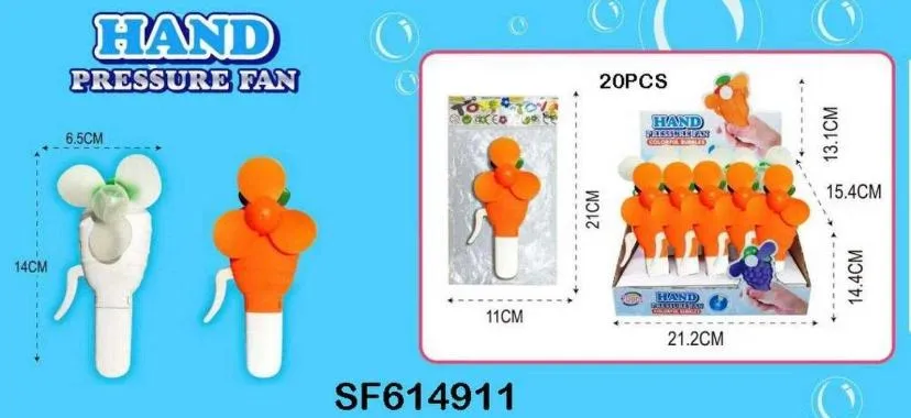 Hand pressure fan
