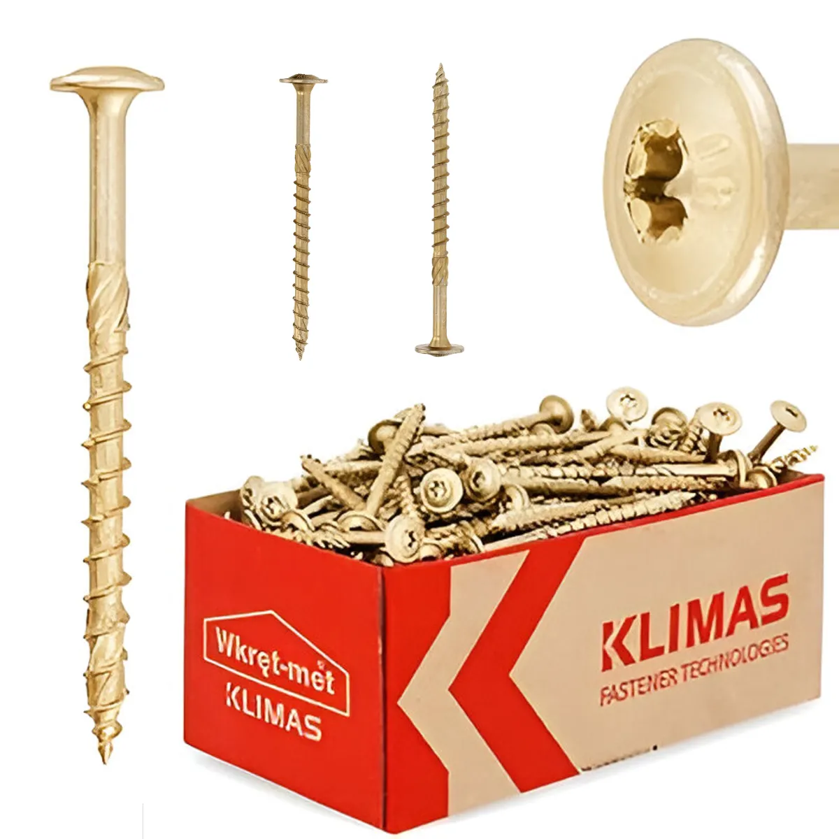 WOODEN CARPENTRY WASHER HEAD SCREW 8 x 240mm 50 PCS WKCP-08240