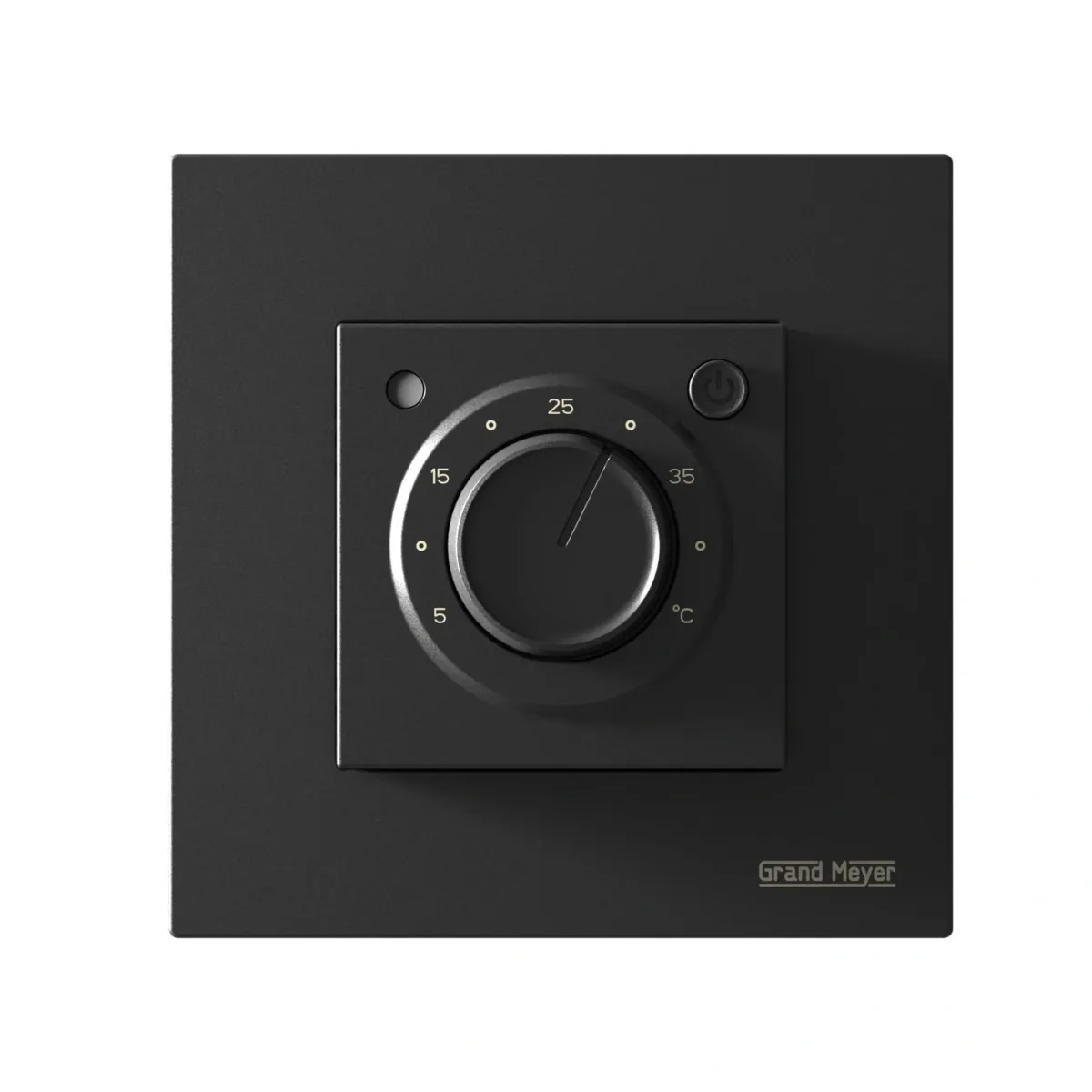 Electronic Thermostat 3600W, 16A, IP20, Black