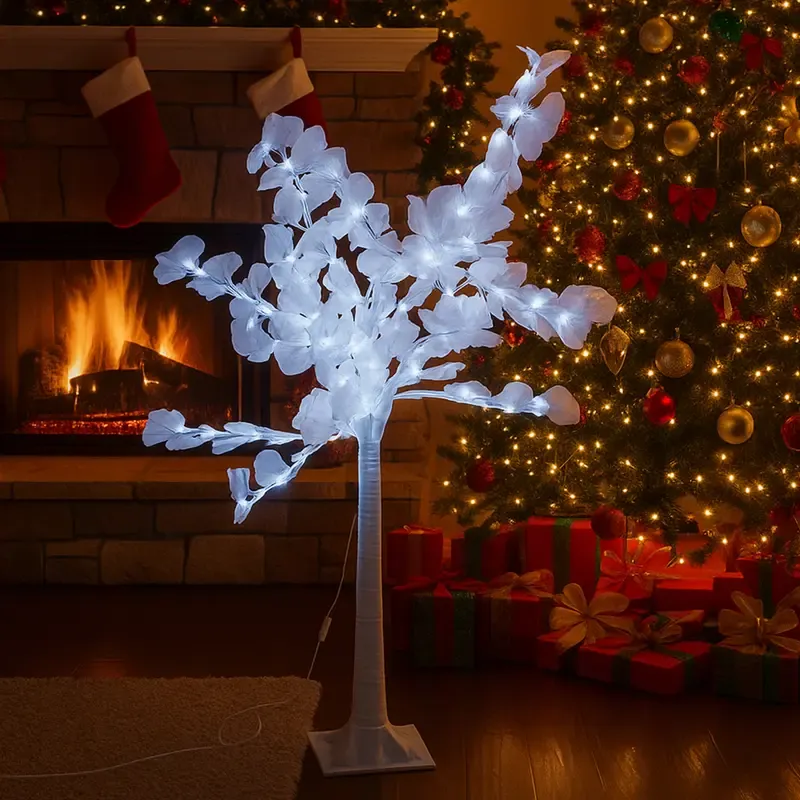 LED Decorative Ginkgo Tree 160 cm, Cool White - L090948