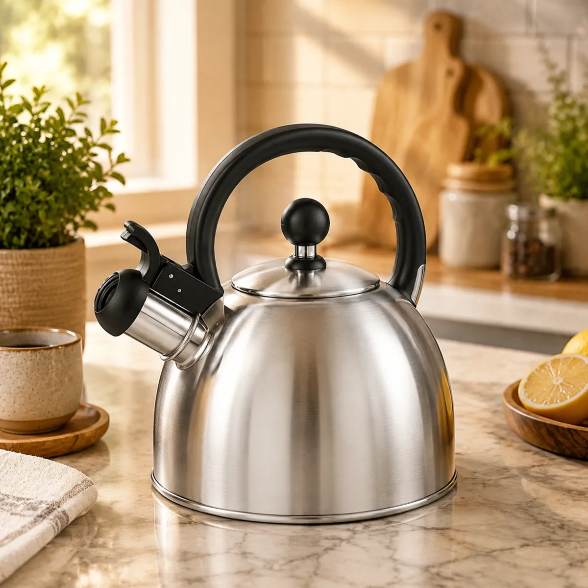 Stainless Steel Whistling Kettle 2.0L Induction Compatible KB-1001