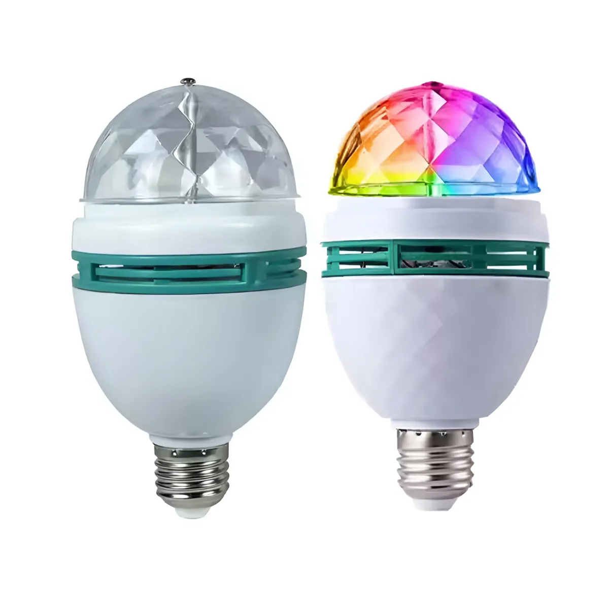 Rotating Disco Ball Bulb LED Lamp + Adapter - RDL1115
