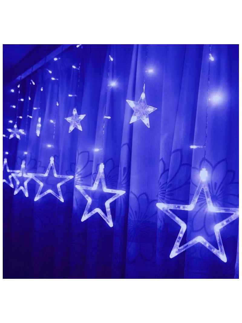 LED Star Light Curtain Blue - KYS0222