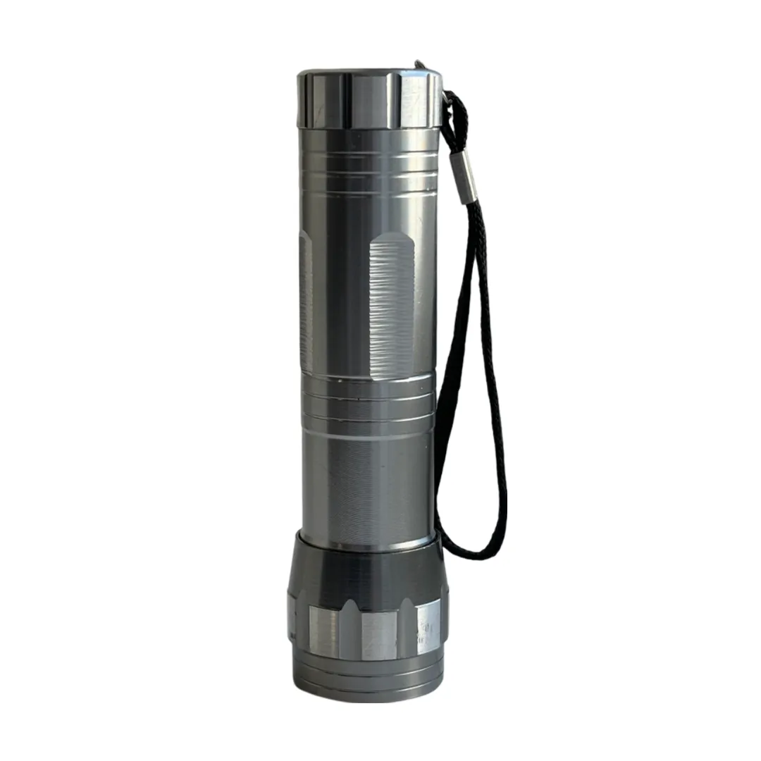 Lampe torche UV LED argentée | FL1116