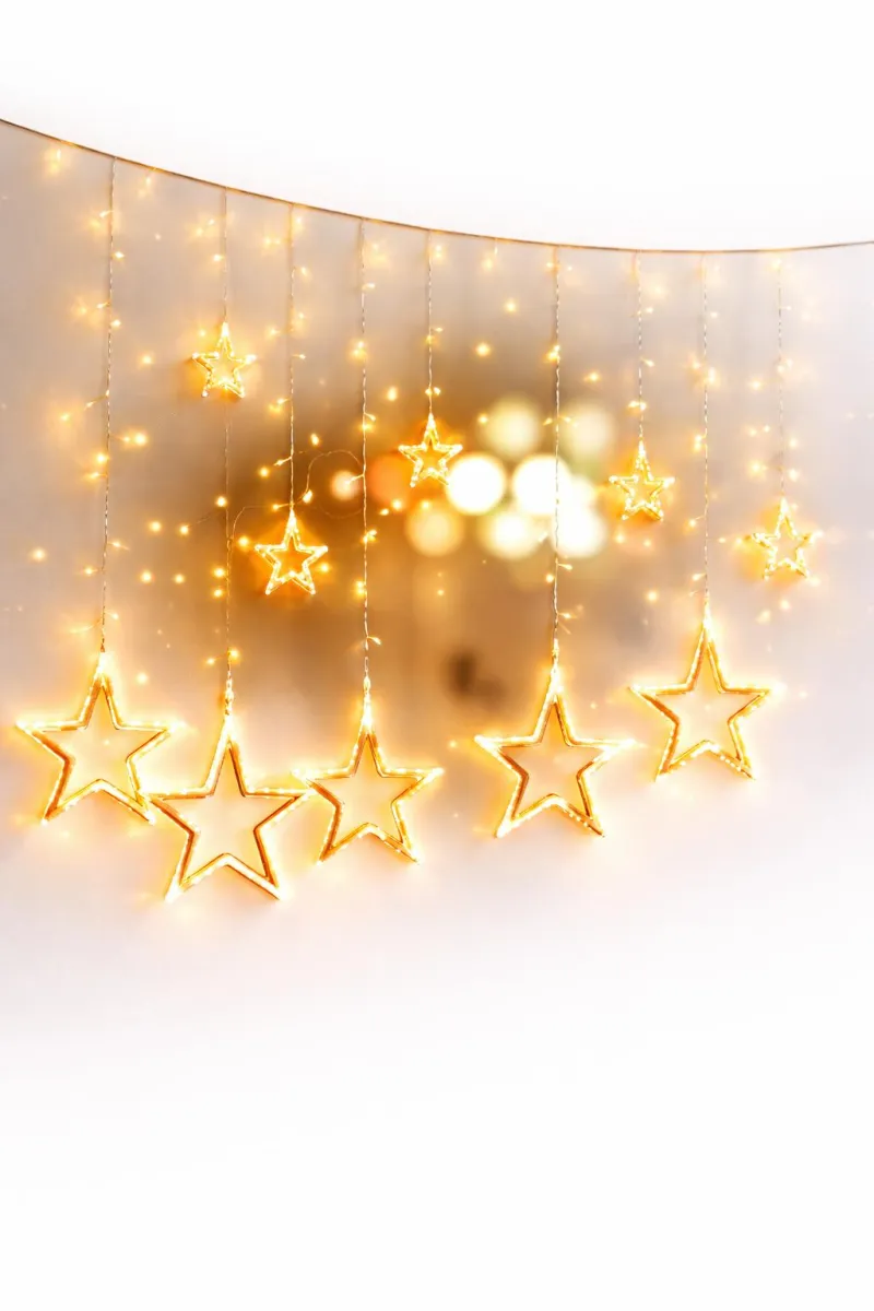Magical LED Star Curtain Lights - Warm White KDM0354