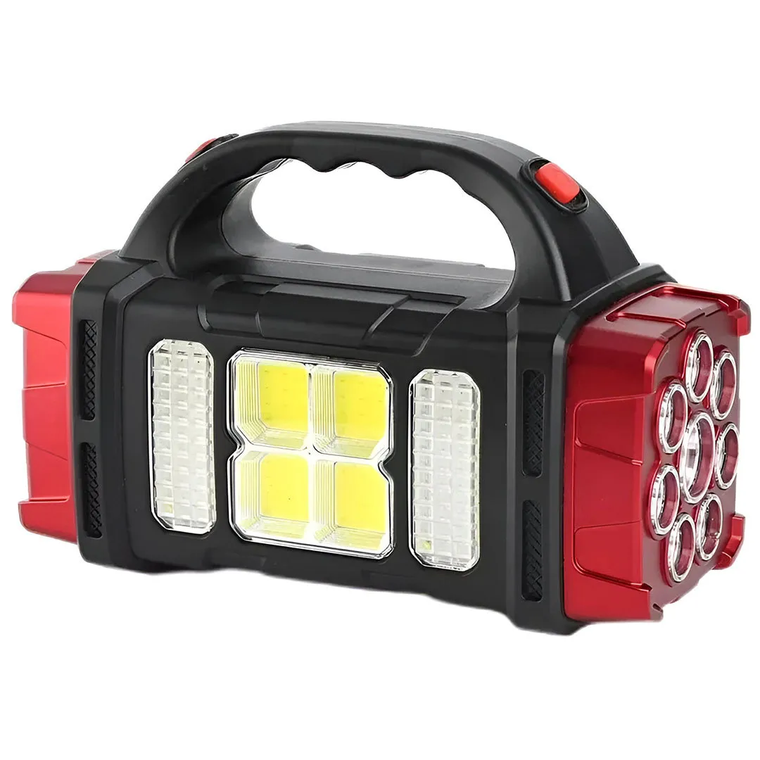 Hurry.Bolt Multifunctional Solar Lamp 38W Big Black With Red | HB-1678