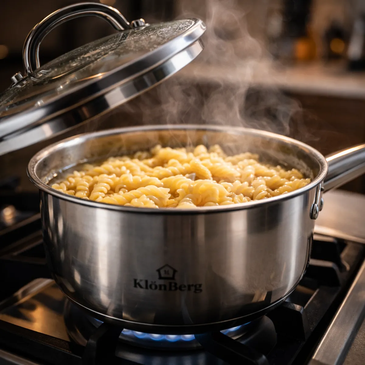 Stainless Steel Saucepan with Glass Lid – 16cm Induction Hob KB-3152