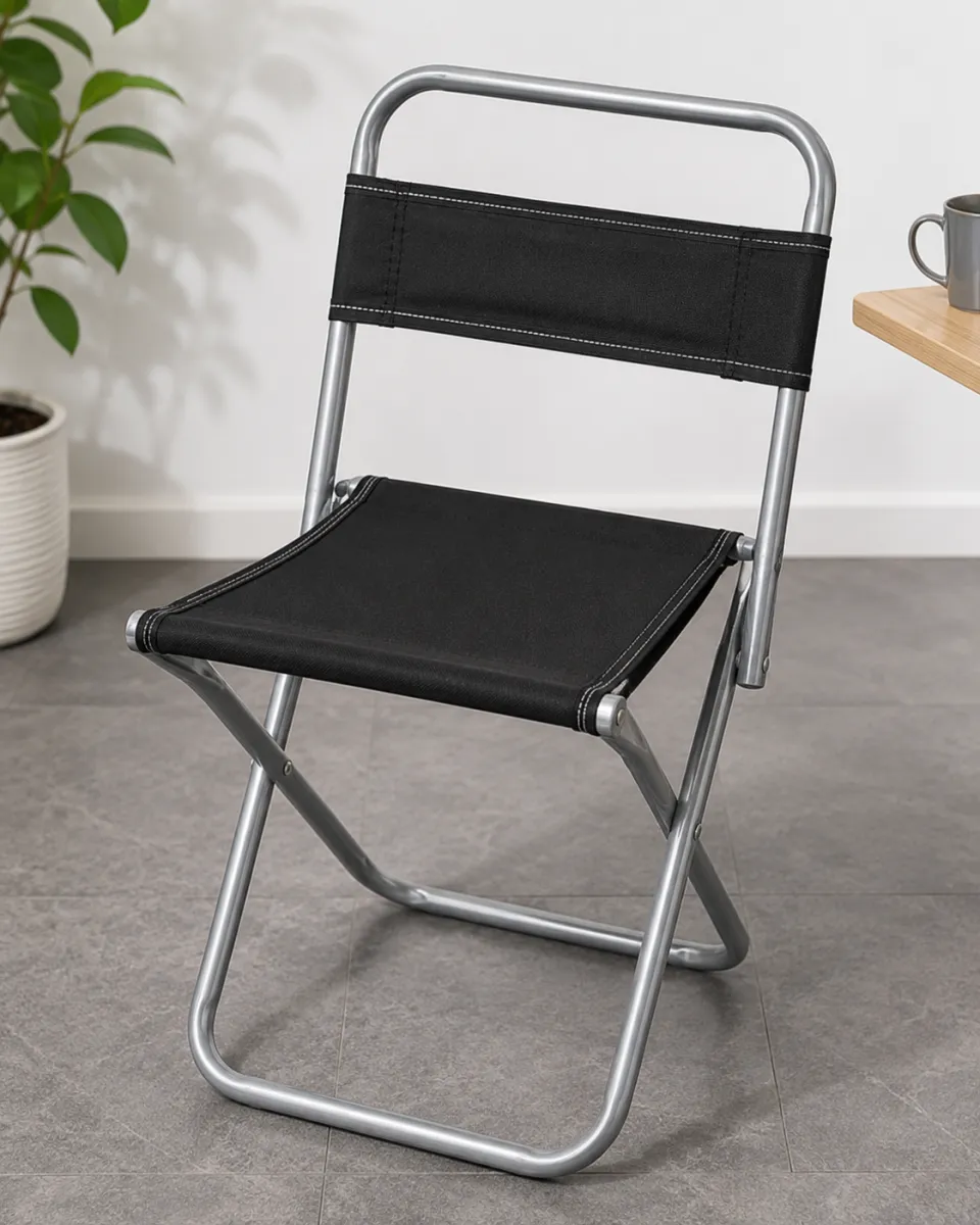 Portable Folding Outdoor Chair - Black KDM0636