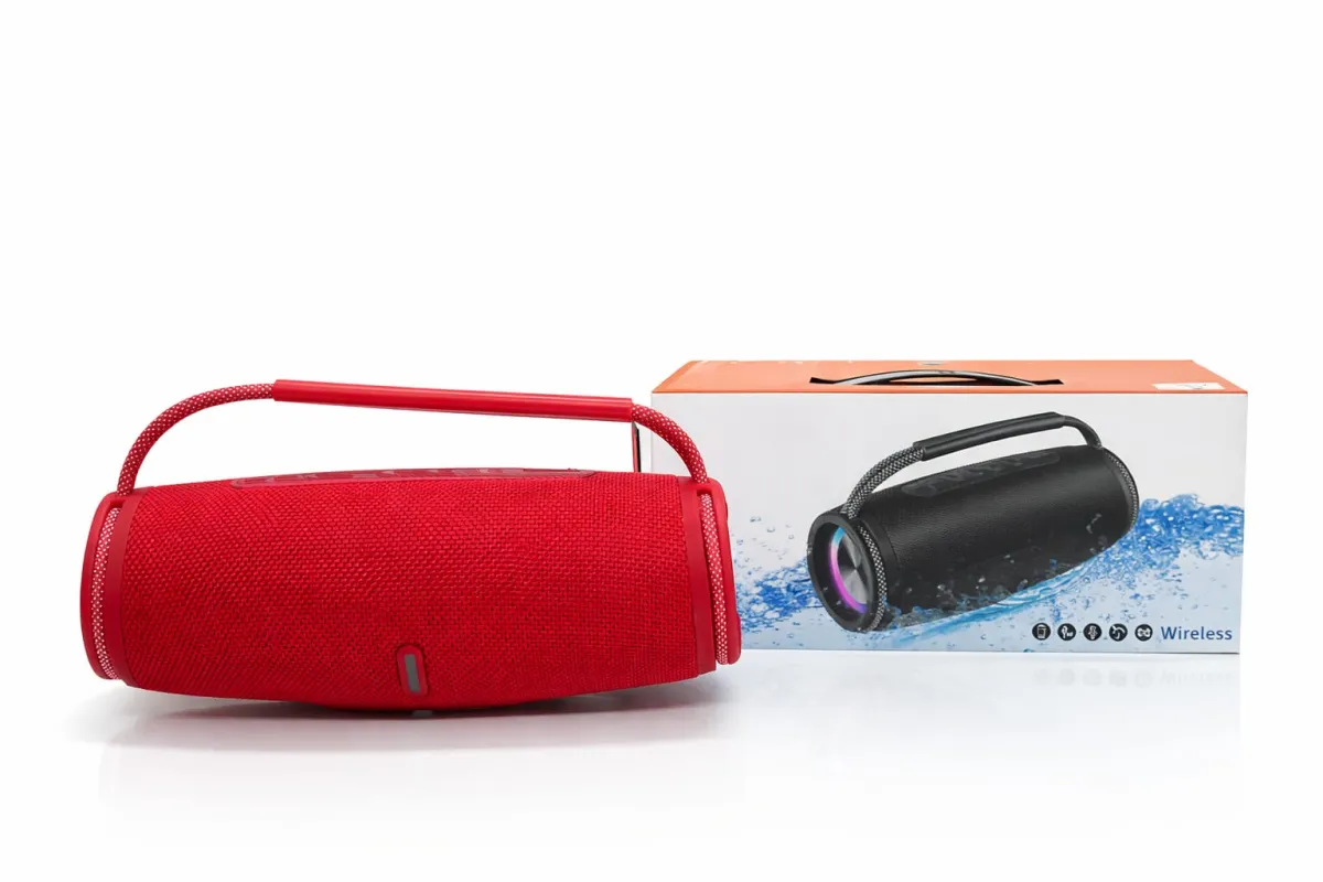 Portable Wireless Speaker with RGB Lighting and Carrying Strap KDM0640