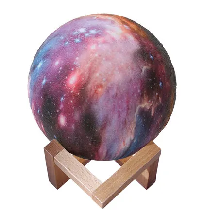 3D Moon LED Lamp 15 cm – 16 Colors, Rechargeable, Remote / Touch Control KDM0303