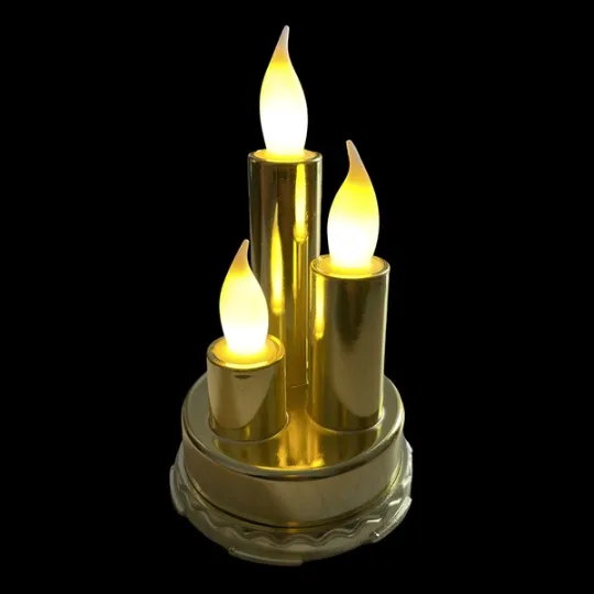 DECORATIVE GOLDEN CANDLE LED LIGHTS - A7001